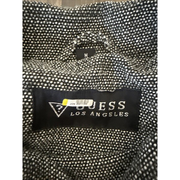 Guess Los Angeles Women's Black/Grey Polyester Wool Coat Size Medium - Picture 6 of 8